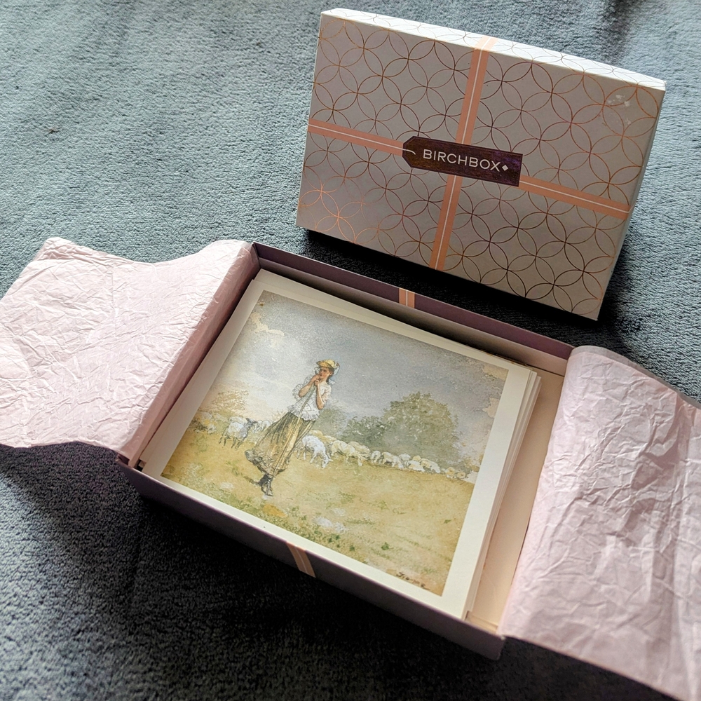 Box of 27 Blank Greeting Cards & Envelopes - Painting Themed